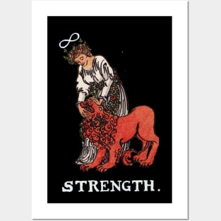 Tarot Card : Strength Tarot Posters and Art